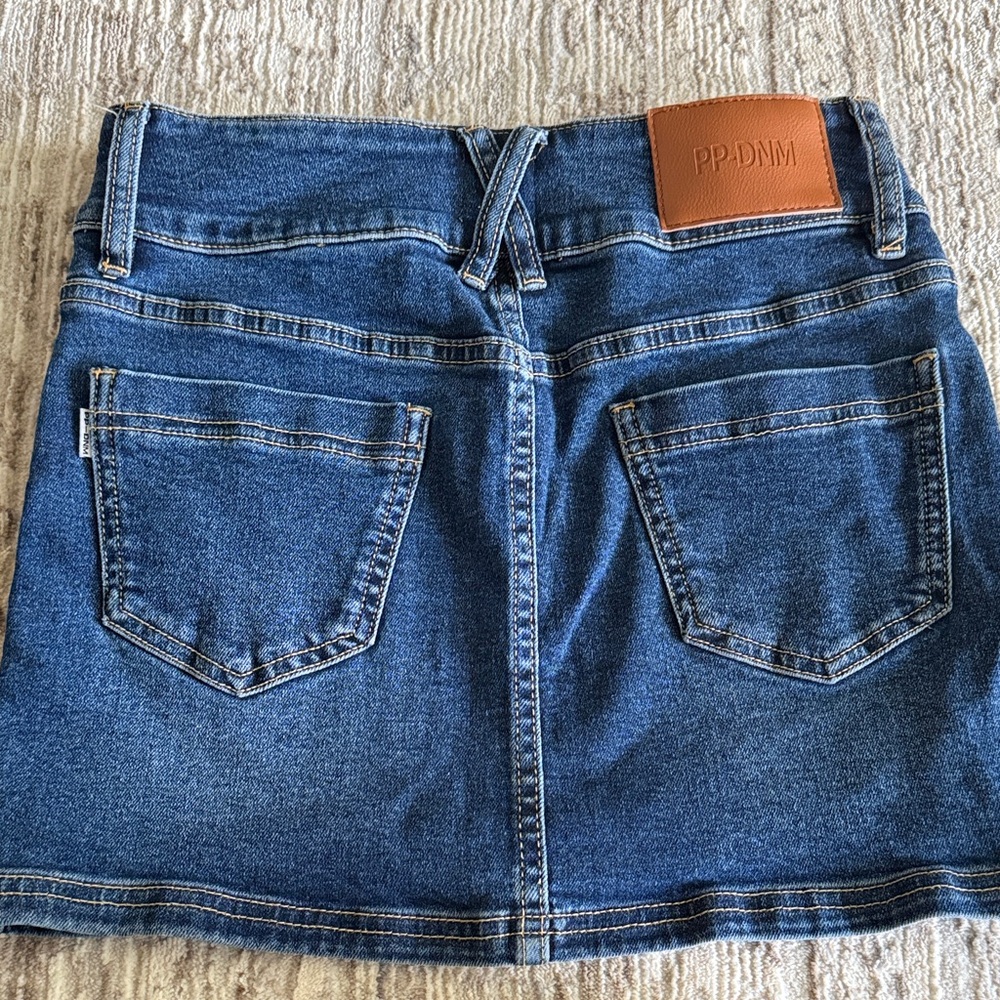 FAYA PRINCESS POLLY LOW RISE Denim Mini Skirt with Button Detail US 4 XS/S - Picture 4 of 7